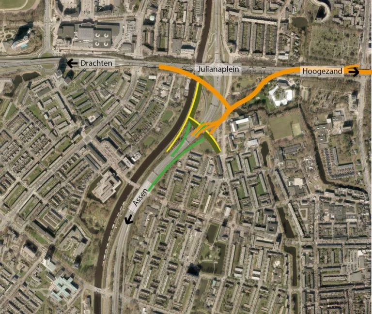 Schematische Weergave Tijdelijk Julianaplein