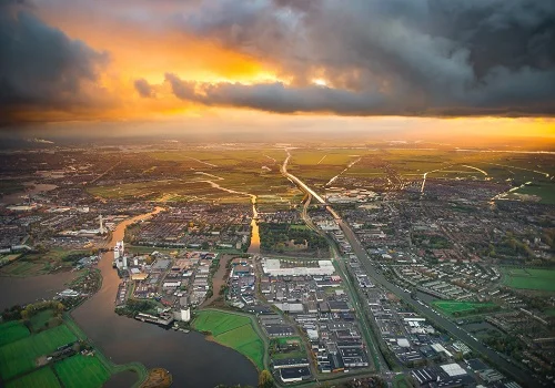 Luchtfoto Gebied Water Lucht