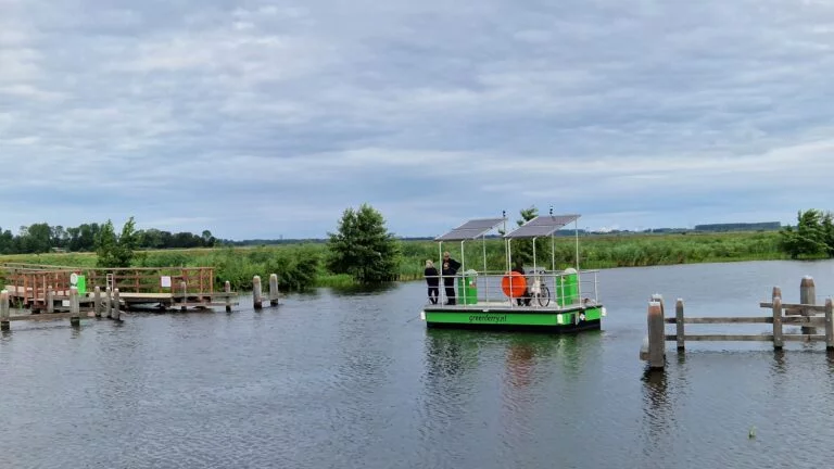 fietspontje drents diep foto het groninger landschap