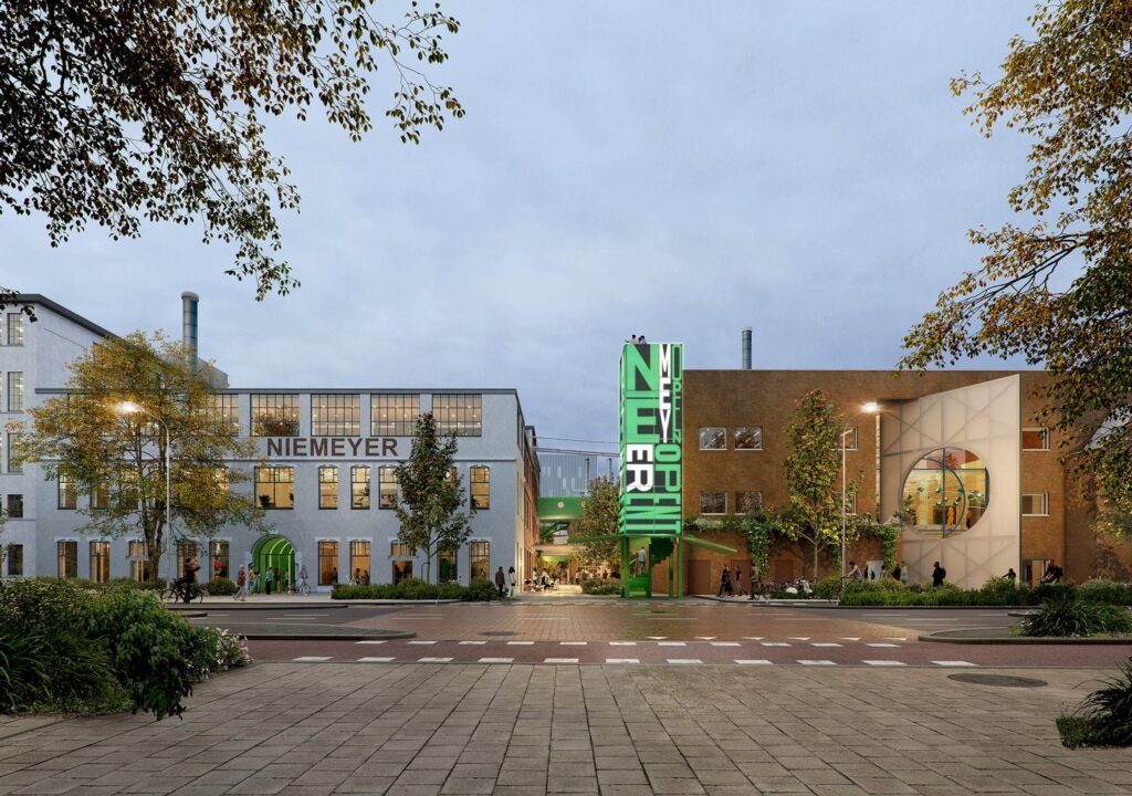 niemeyer impressie door absent matter, ontwerp door studioninedots