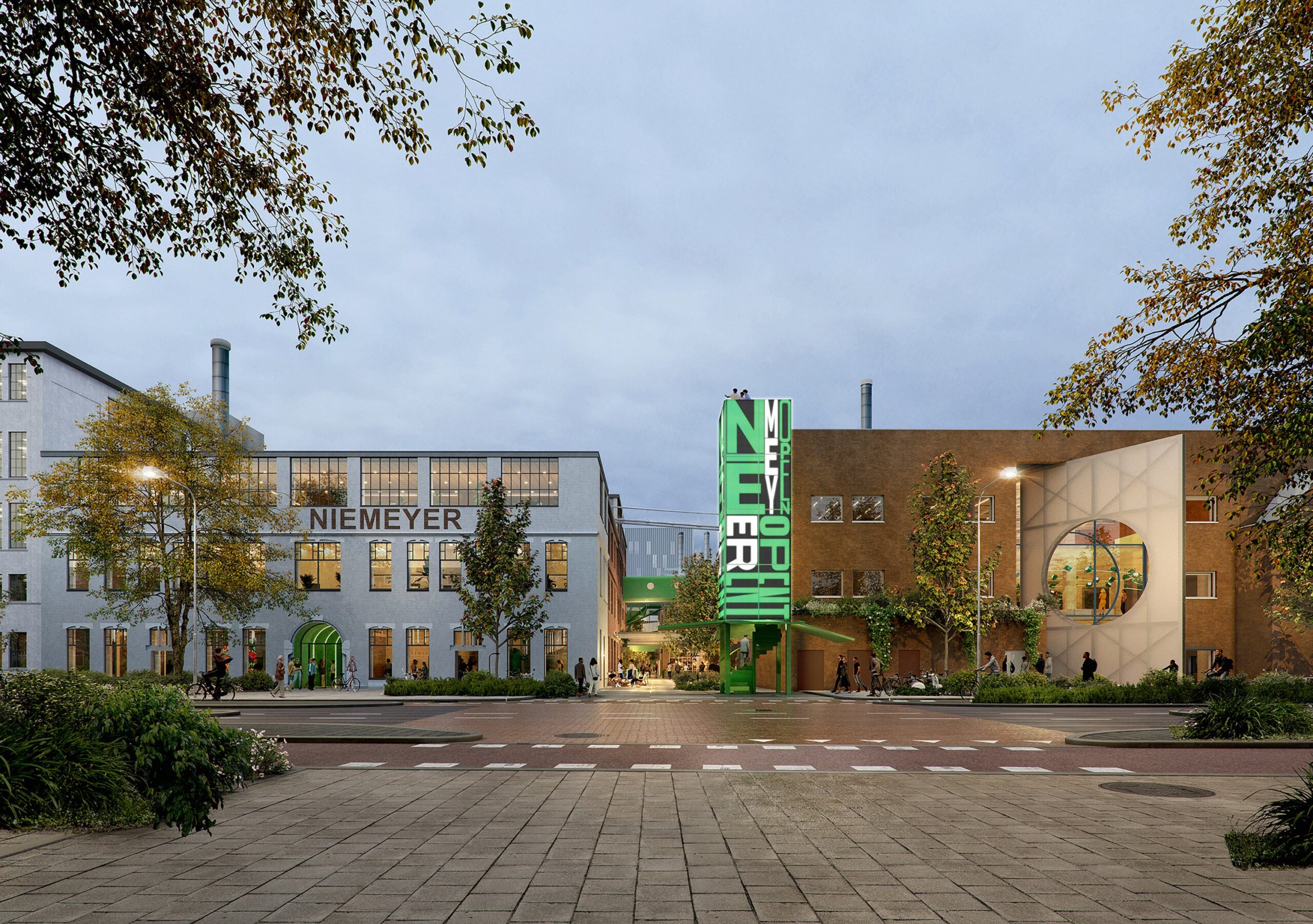 niemeyer impressie door absent matter, ontwerp door studioninedots